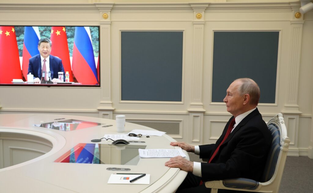 Видеоконференция с Председателем КНР Си Цзиньпином